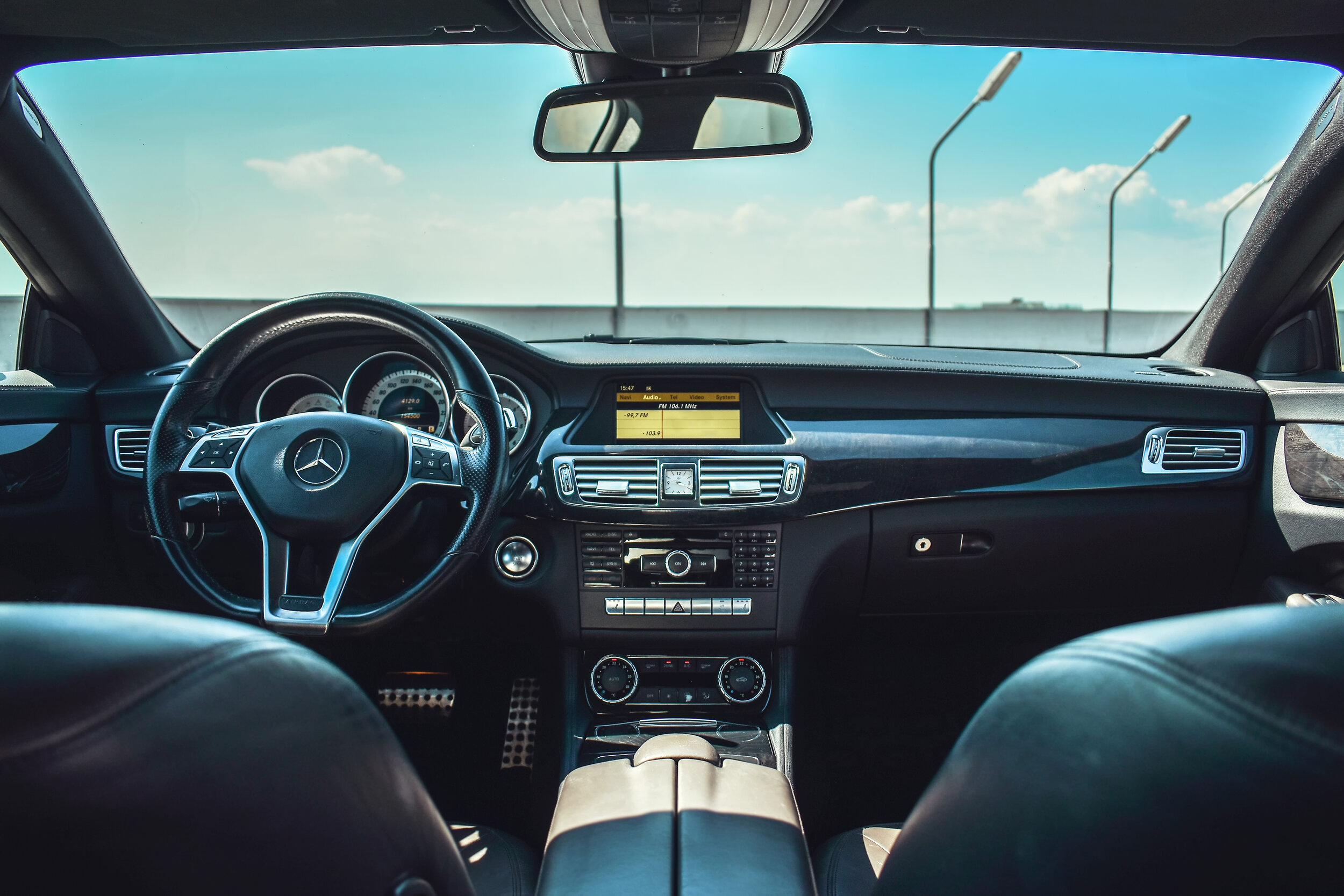 Modern dashboard interior